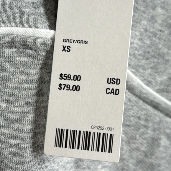 Urban Outfitters Out From Under Belmar Henley Popover Grey Sweatshirt Size XS - Picture 4 of 9